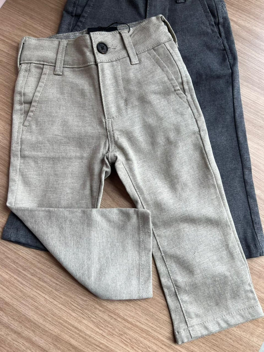 CALÇA SARJA PLAY SLIM BOLSO FACA COM AJUSTE MENINO KING&JOE