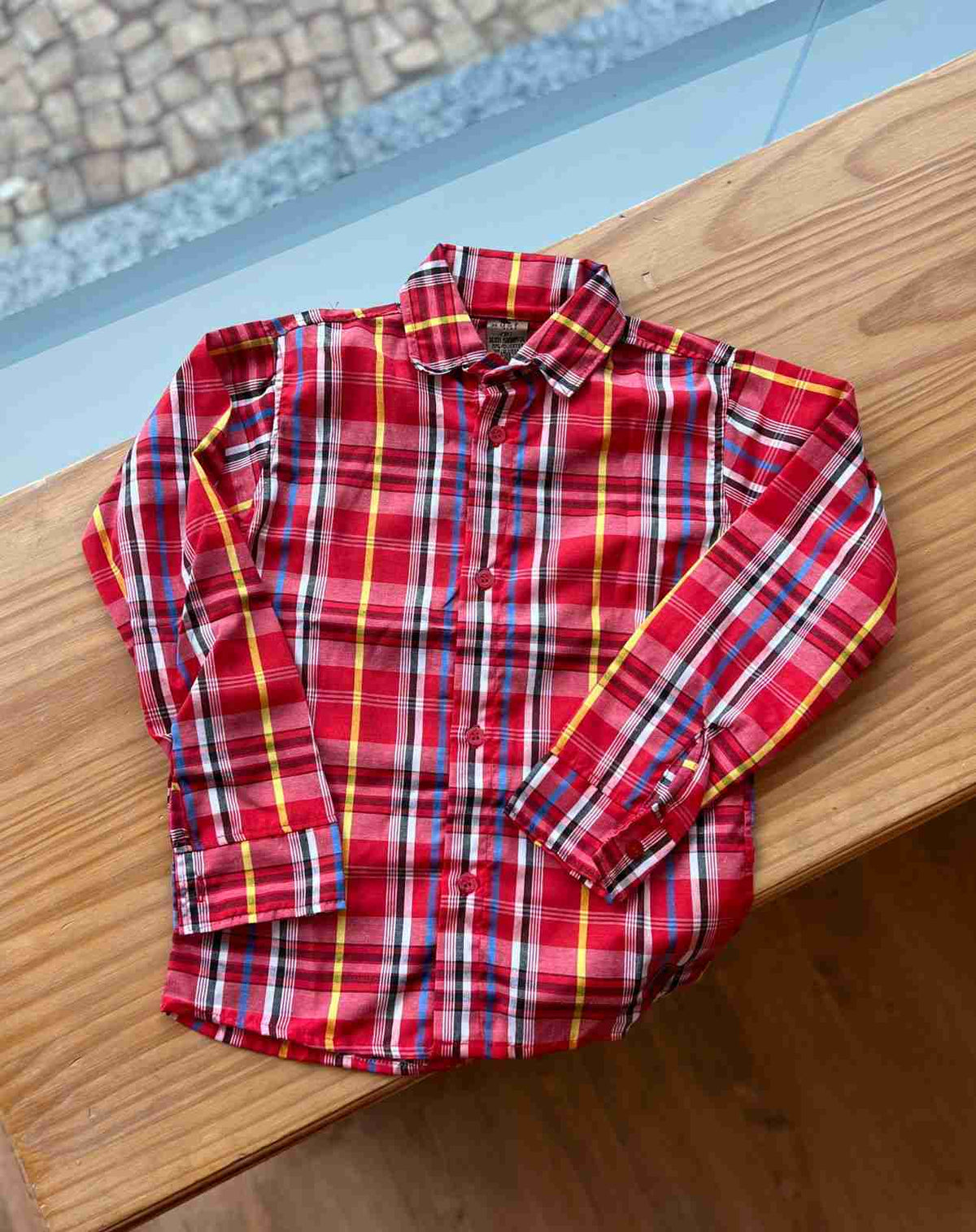 CAMISA XADREZ MANGA LONGA UNISSEX LUI BAMBINI