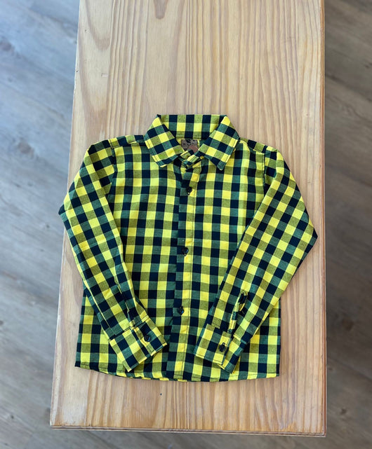 CAMISA XADREZ MANGA LONGA UNISSEX LUI BAMBINI