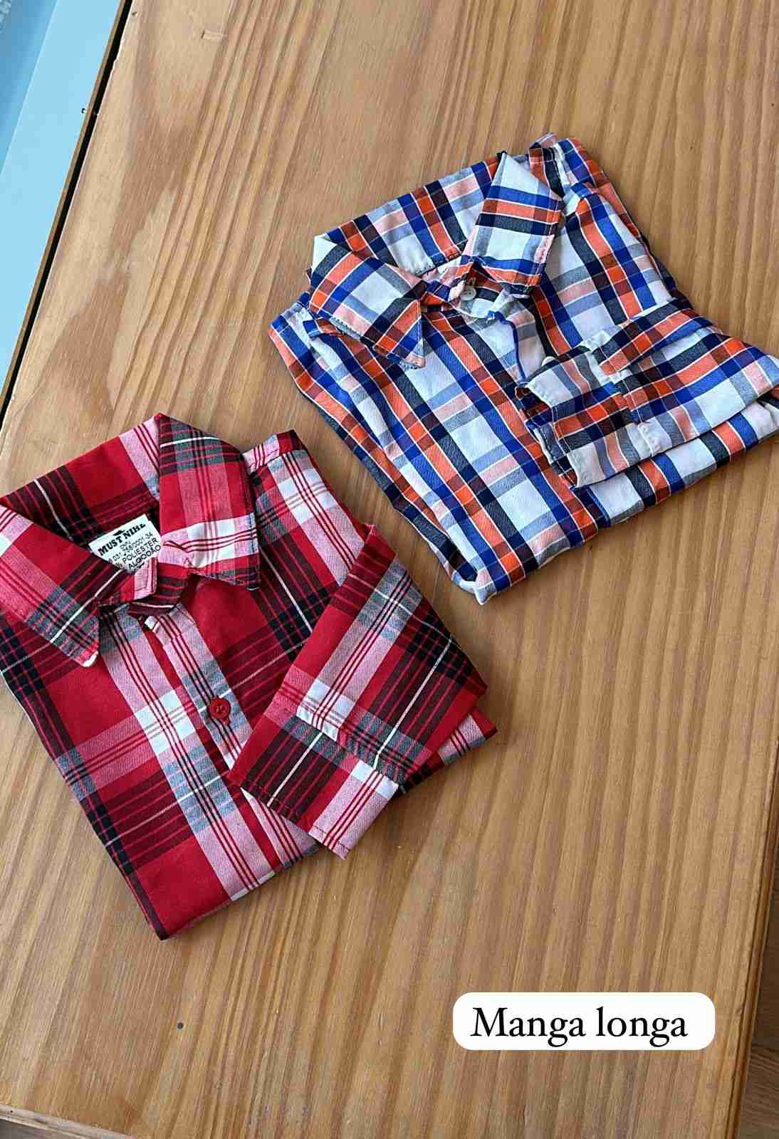 CAMISA XADREZ MANGA LONGA E QUADRICULADA UNISSEX LUI BAMBINI