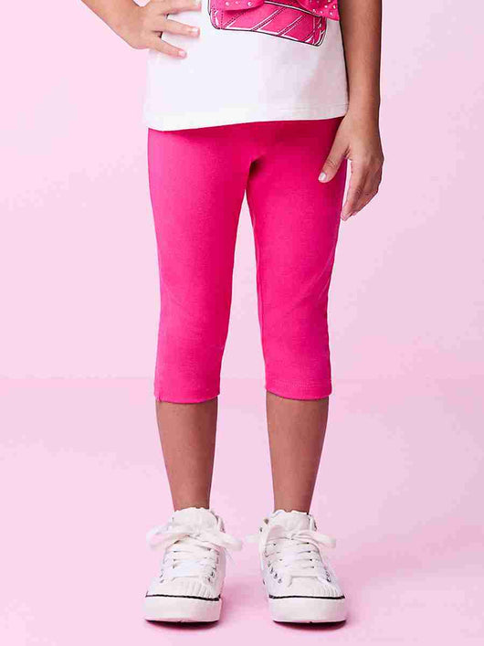CONJUNTO BLUSA MC BOLSA LACO STRASS E CALÇA LEGGING MENINA MOMI PRO30