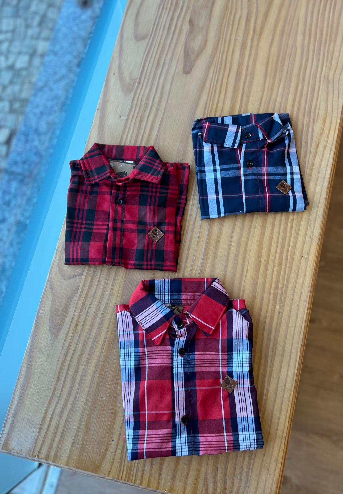 CAMISA XADREZ MANGA CURTA UNISSEX LUI BAMBINI