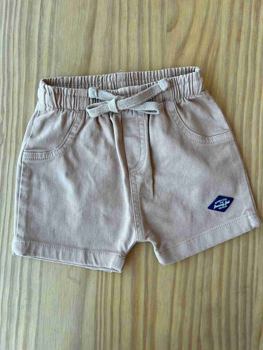 BERMUDA LISA EM SARJA MOLETOM COM BOLSOS DECORATIVOS MENINO ONDA MARINHA