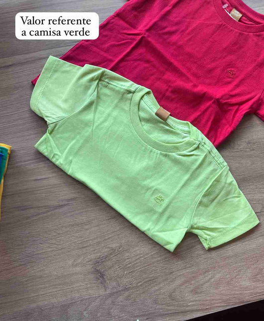 CAMISETA MANGA CURTA MEIA MALHA COM BORDADO MENINO UP BABY