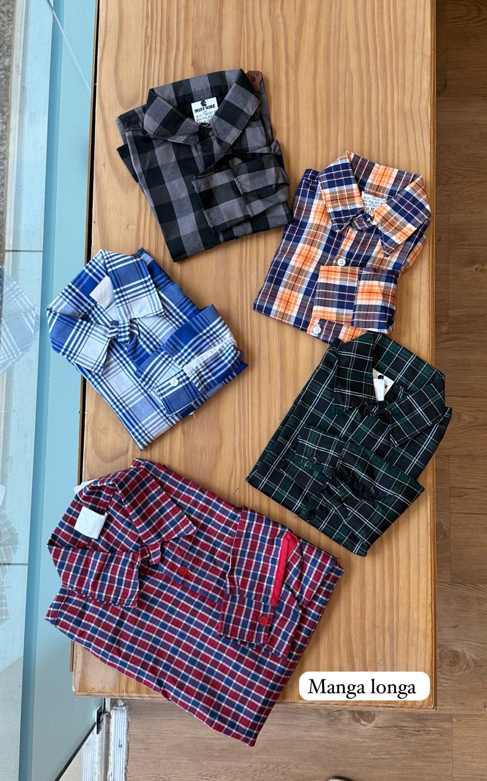 CAMISA MANGA LONGA XADREZ QUADRICULADA BOTÕES UNISSEX LUI BAMBINI
