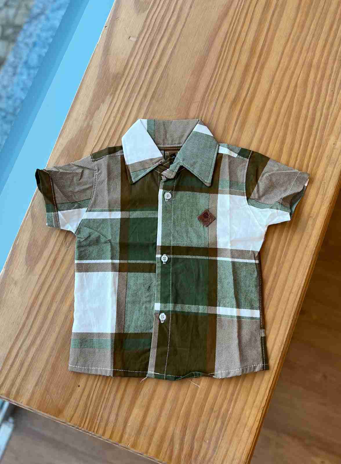 CAMISA XADREZ MANGA CURTA UNISSEX LUI BAMBINI