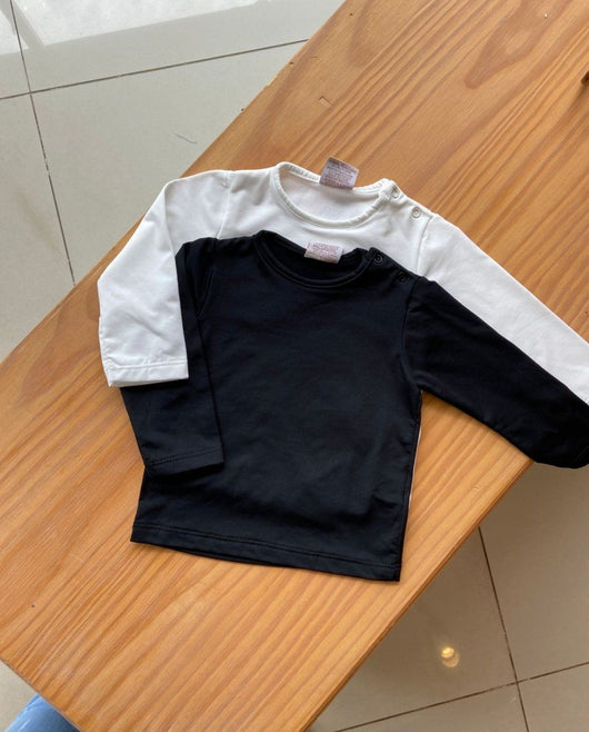 CAMISETA MANGA LONGA THERMOSKIN LISA COM BOTÕES DE PRESSÃO UNISSEX NINI E BAMBINI