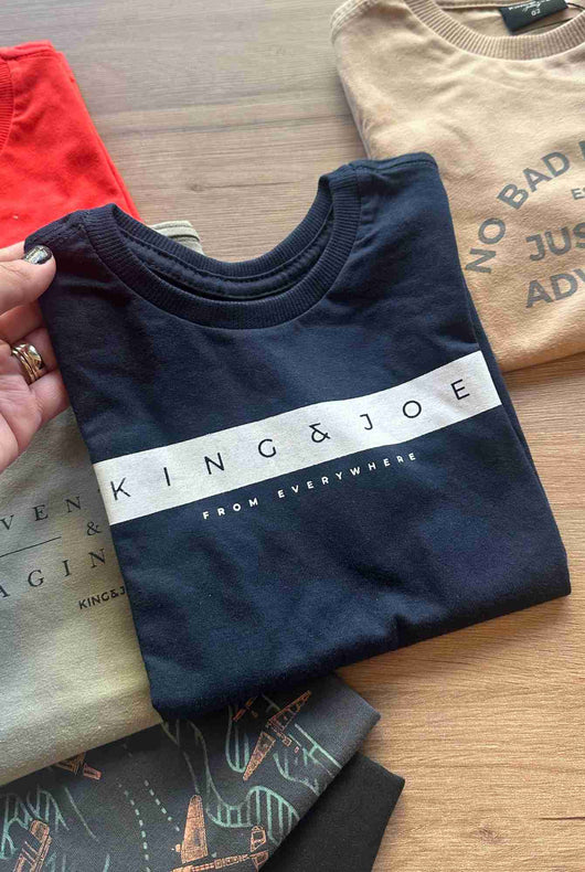 CAMISETA MANGA CURTA FROM EVEREST MENINO KING&JOE
