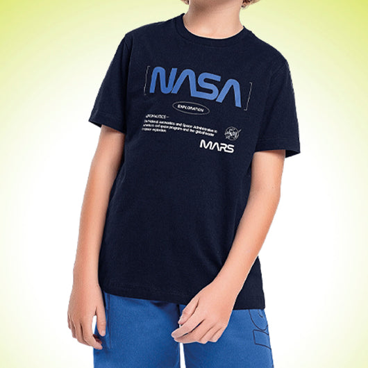 CONJUNTO CAMISETA MANGA CURTA NASA EXPLORATION E BERMUDA BOLSO MENINO FAKINI - CONJUNTO INFANTIL MASCULINO - CONJUNTO MENINO - MENINO