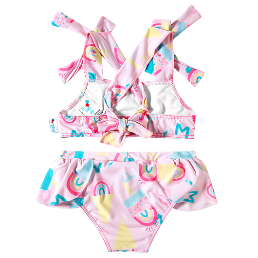 CONJUNTO BIQUINI COM AMARRAÇÃO E CALCINHA SORVETES UV50+ MENINA TIP TOP - BIQUINI PRAIA - CONJUNTO PRAIA MENINA - MENINA