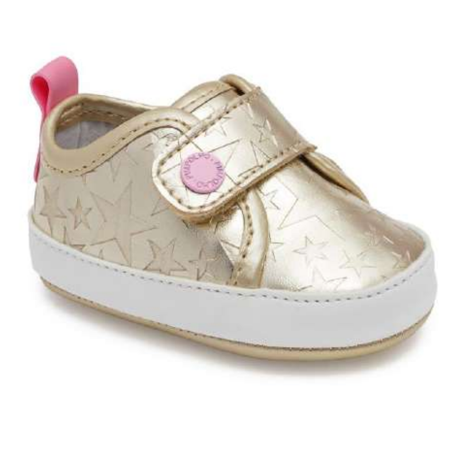 TÊNIS COM VELCRO ESTRELAS MENINA PIMPOLHO