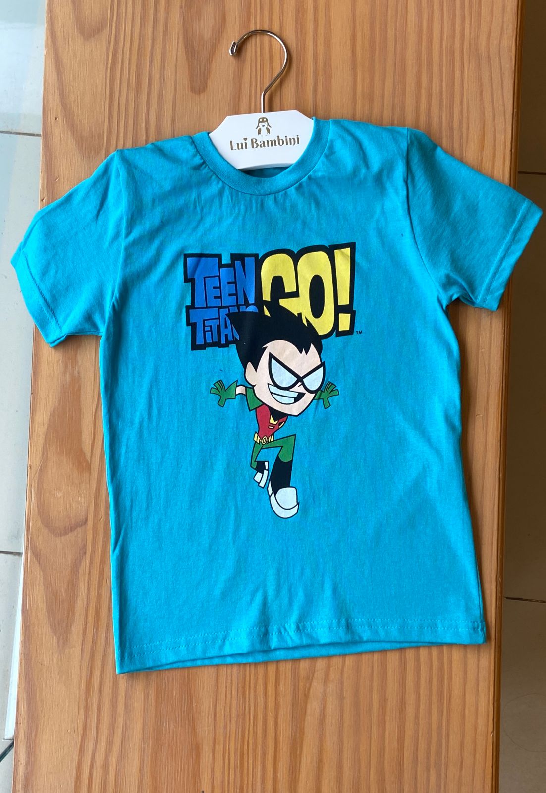 CAMISETA MANGA CURTA EM MALHA BATMAN E ROBIN MENINO LUI BAMBINI - CAMISETA MENINO - MENINO - PERSONAGENS MENINIO