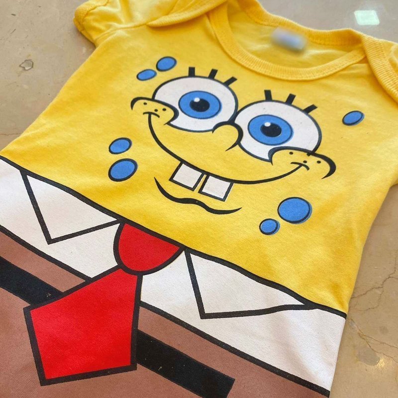 BODY MC BOB ESPONJA MENINO LUI BAMBINI - BODY MENINO - cf-cor-amarelo - MENINO