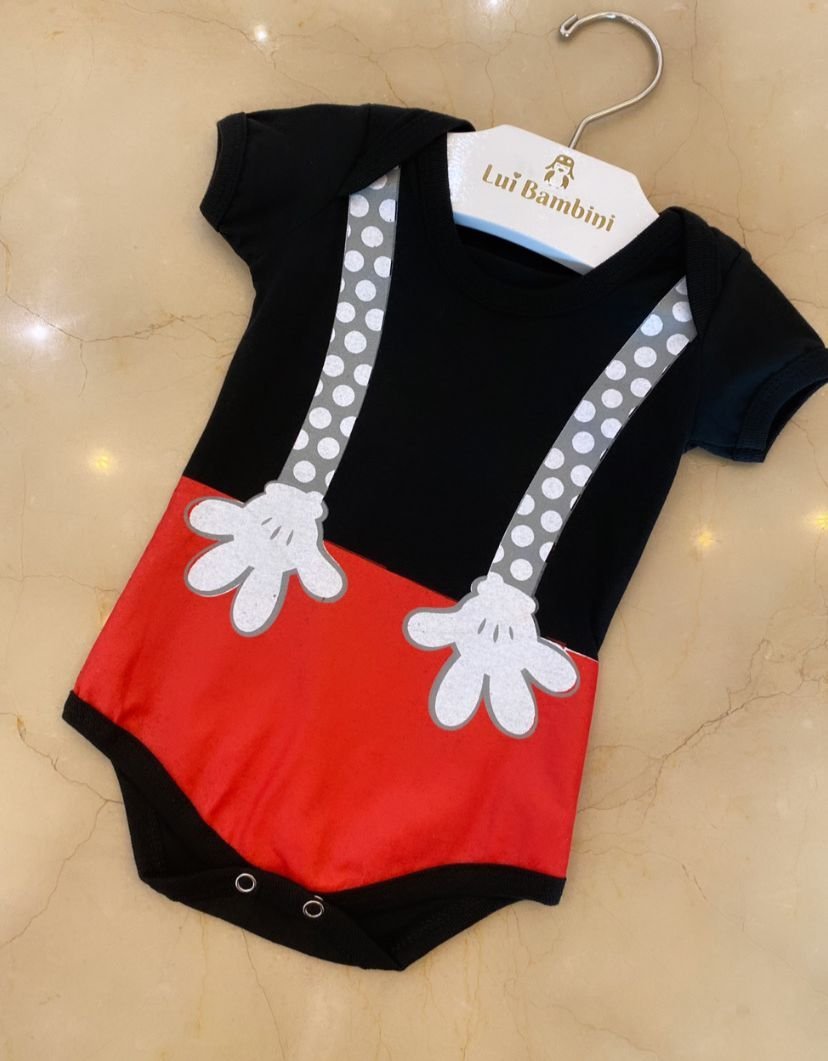 BODY MC MICKEY MENINO LUI BAMBINI - BODY MENINO - cf-cor-preto - MENINO