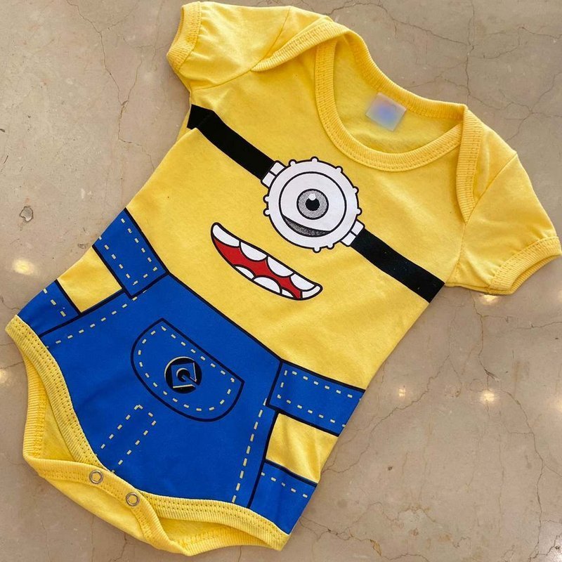 BODY MC MINIONS MENINO LUI BAMBINI - BODY MENINO - cf-cor-amarelo - MENINO