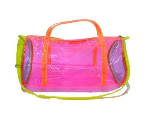 BOLSA DE VIAGEM MULTICOLORIDA NEON COM ALÇA E ZÍPER MENINA LUI BAMBINI - ACESSORIO MENINA - BOLSA MENINA - MENINA