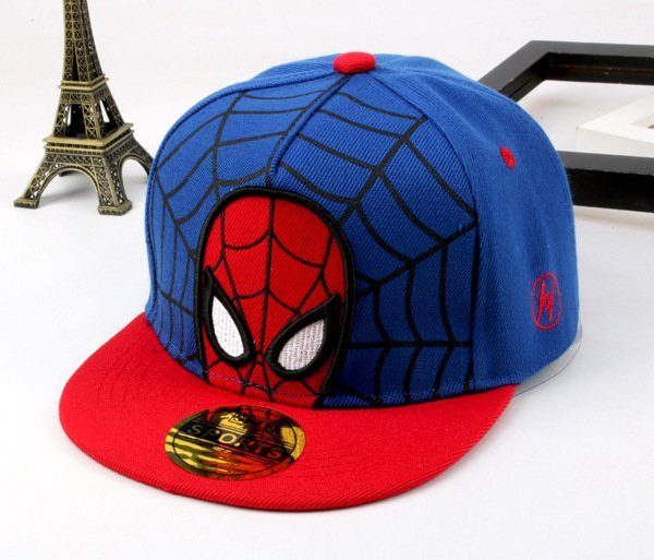 BONÉ HOMEM ARANHA BORDADO MENINO LUI BAMBINI - ACESSORIO MENINO - BONE MENINO - cf-cor-azul