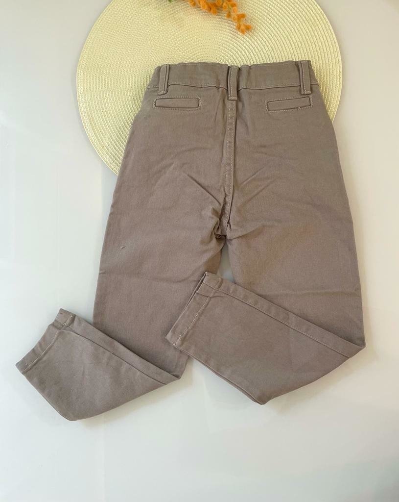CALCA BRIM LISA COM BOLSOS MENINO LUI BAMBINI - CALÇA MENINO - cf-cor-caqui - cor-caqui