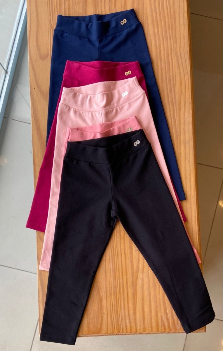 CALCA LEGGING MOLECOTTON BASICA LISA MENINA HAVE FUN - CALÇA MENINA - cf-cor-marinho - cf-cor-preta