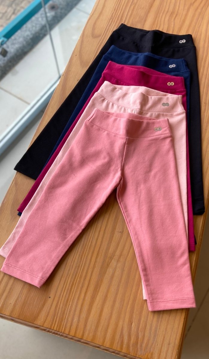 CALCA LEGGING MOLECOTTON BASICA LISA MENINA HAVE FUN - CALÇA MENINA - cf-cor-marinho - cf-cor-preta