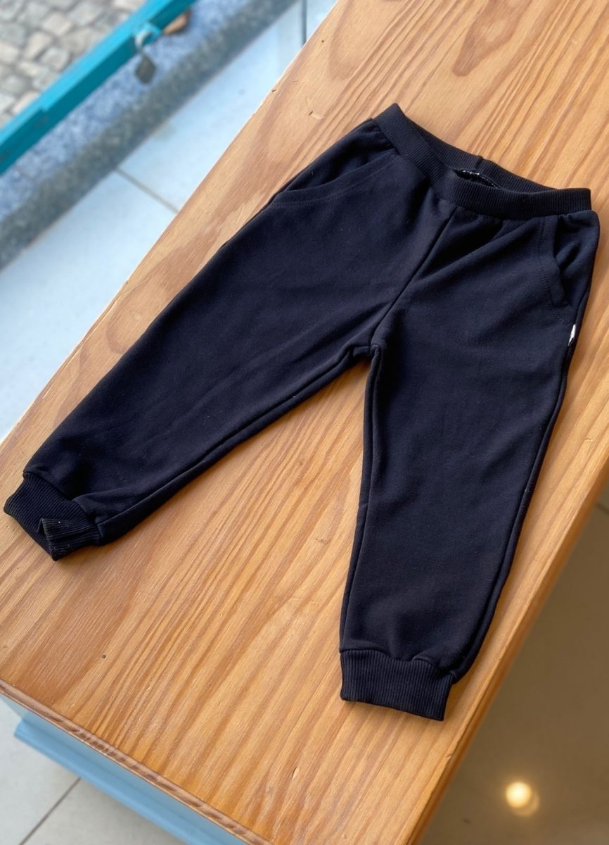 CALÇA MOLETOM BÁSICA COM BOLSOS LISA UNISSEX HAVE FUN - CALÇA MENINA - CALÇA MENINO - INVERNO MENINA
