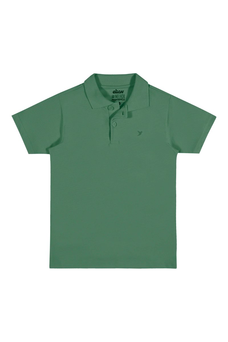 CAMISA MANGA CURTA GOLA POLO EM MALHA COM BOTÕES BEIJA FLOR MENINO ELIAN - CAMISA MENINO - CAMISETA MENINO - MENINO