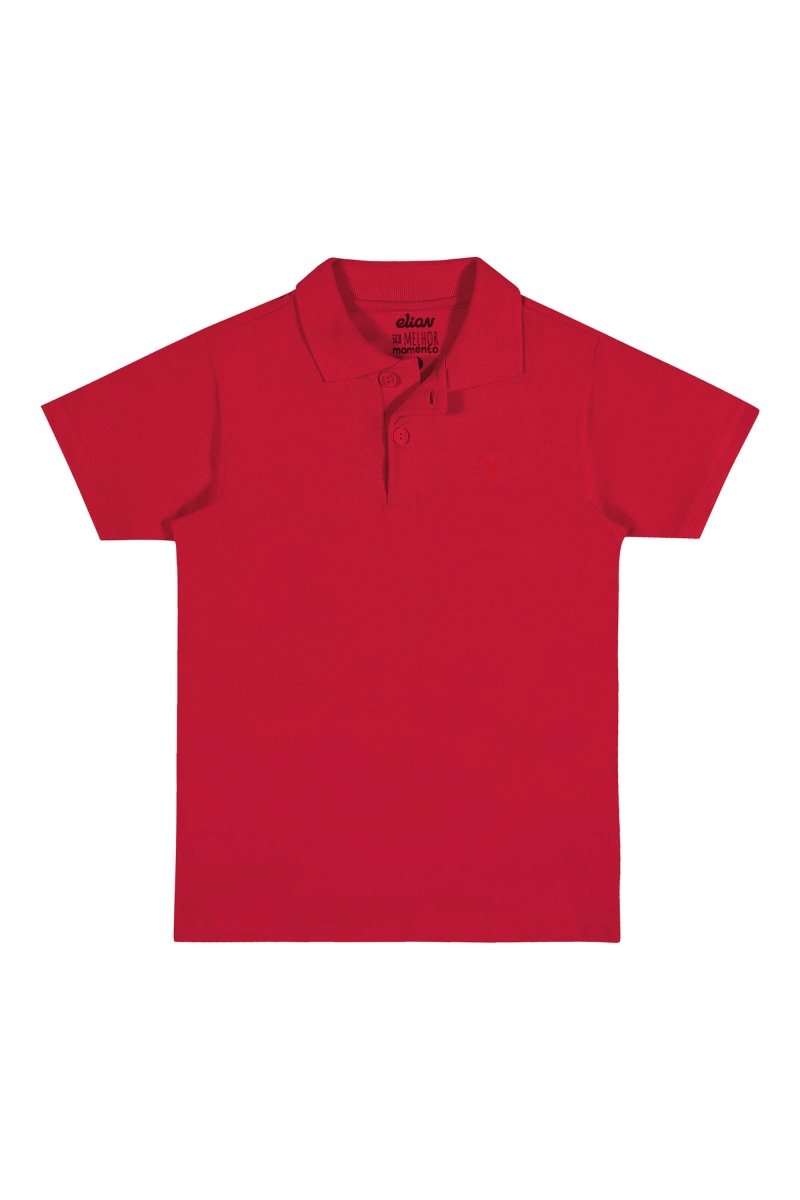 CAMISA MANGA CURTA GOLA POLO EM MALHA COM BOTÕES BEIJA FLOR MENINO ELIAN - CAMISA MENINO - CAMISETA MENINO - MENINO