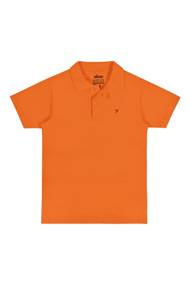 CAMISA MANGA CURTA GOLA POLO EM MALHA COM BOTÕES BEIJA FLOR MENINO