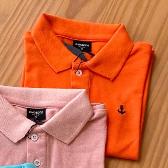 CAMISA MANGA CURTA POLO PIQUET PLAY SLIM MENINO KING&JOE - MENINO - POLO MENINO -