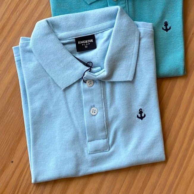CAMISA MANGA CURTA POLO PIQUET PLAY SLIM MENINO KING&JOE - MENINO - POLO MENINO -