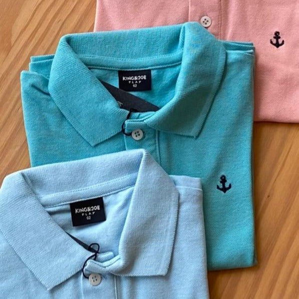 CAMISA MANGA CURTA POLO PIQUET PLAY SLIM MENINO KING&JOE - MENINO - POLO MENINO -