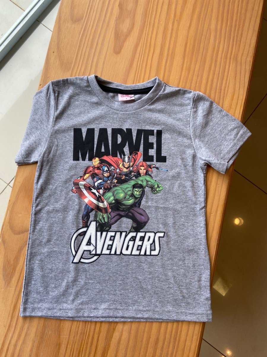 CAMISETA MANGA CURTA EM MALHA AVENGERS MARVEL MENINO LUI BAMBINI - CAMISETA MENINO - MENINO - PERSONAGENS MENINIO