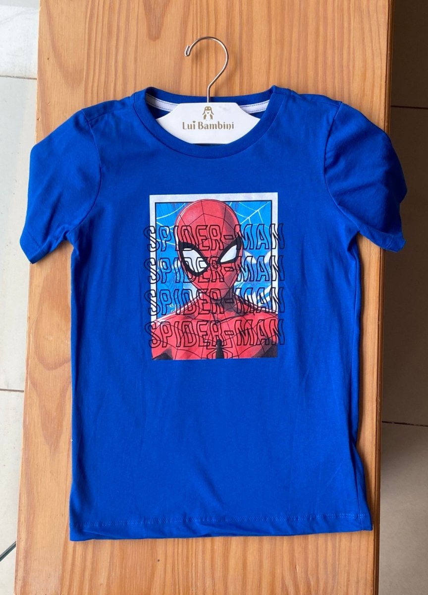 CAMISETA MANGA CURTA EM MALHA HOMEM ARANHA MENINO LUI BAMBINI - CAMISETA MENINO - MENINO - NATAL MENINO