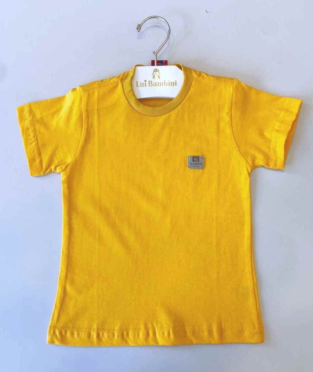 CAMISETA MANGA CURTA GOLA CARECA LISA MENINO LUI BAMBINI - CAMISETA MENINO - cf-cor-preta - MENINO