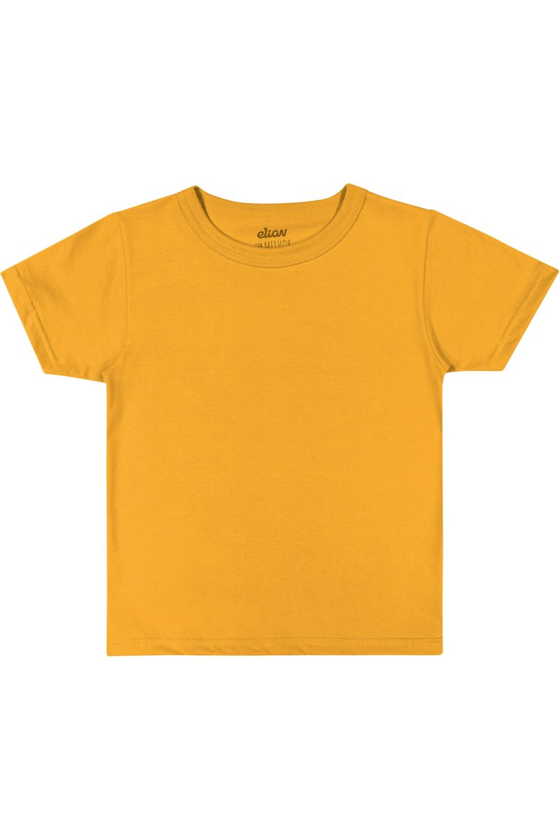 CAMISETA MANGA CURTA GOLA REDONDA LISA BÁSICA MENINO ELIAN - CAMISETA MENINO - MENINO - NATAL MENINO