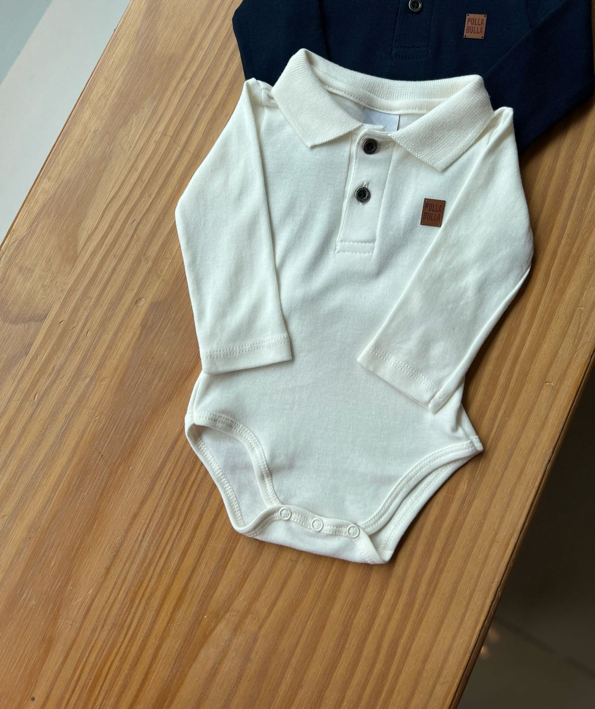 BODY CAMISA MANGA LONGA POLO EM MALHA COM BOTÕES MENINO PULLA BULLA