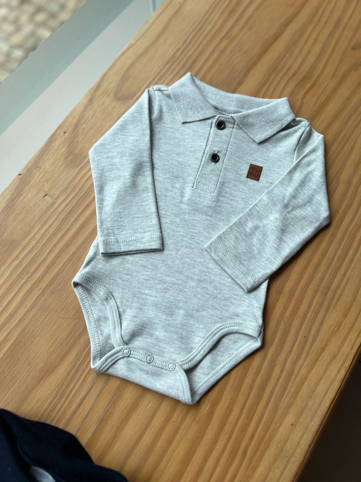 BODY CAMISA MANGA LONGA POLO EM MALHA COM BOTÕES MENINO PULLA BULLA